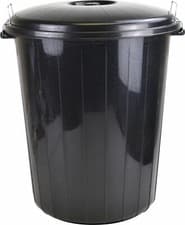 Image of 50 LITRE HEAVY DUTY PLASTIC RUBBISH REFUSE BIN WASTE DUSTBIN LOCKING LID 50L