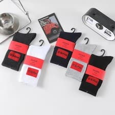 Image of 10 Pairs x Hugo Socks Men, Premium Quality, Finest Soft Cotton, Crew Size
