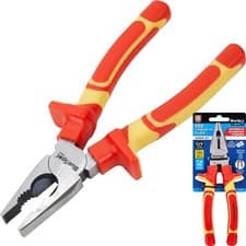 Image of 200mm Vde Soft Grip Combination Pliers Wire Cutters Plier Tool 8" 08194