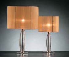 Image of Large Crystal Gold Lamp 1 Light With Shade Collection Nikita