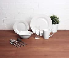 Image of Sabichi Dining Starter Set - Elegant Porcelain Dinner and Crockery Set - Ide