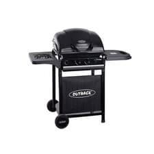 Image of Outback Omega 2 Burner Gas BBQ - Black OUT370727