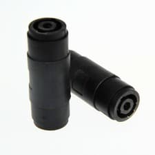 Image of 2 Pcs 4-Pin Pole Female To Female Speakon Coupler Adapter Audio Cable Connector