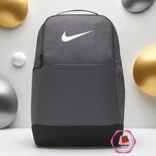 Image of Nike Brasilia 9.5 Backpack Training School Laptop Grey Book Bag DH7709-068 M 24L