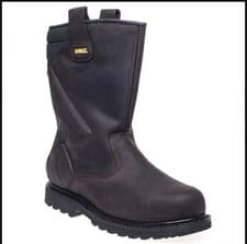 Image of Dewalt BROWN Welted Rigger Boot-Safety Boots Steel Toe Cap & Midsole Leather UK8
