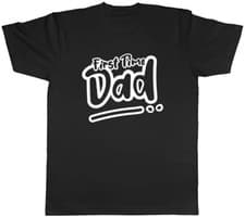 Image of First Time Dad Mens Unisex T-Shirt Tee
