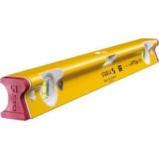Image of Stabila R-Type 3 Vial Level 60cm - 24" Robust Builders Spirit Level - Shock Res
