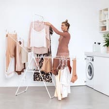 Image of Brabantia HangOn 25m Drying Rack with Rod in White