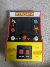 Image of Pac Man Desktop Mini Arcade Machine Retro 80s Game Console, Working Perfectly