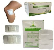 Image of CareVale Adhesive Sterile Dressings - First Aid Plasters Cuts & Wounds, Burns
