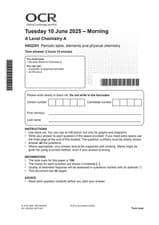 Image of OCR A Level Chemistry A 2025 All Question Papers + Markschemes