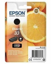 Image of Genuine Epson 33 Orange Ink Cartridge T3331 Ink C13T33314010 Boxed Black