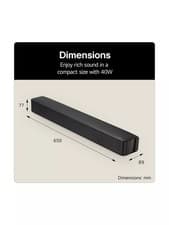 Image of LG SQM1 40W 2.0 Compact Sound Bar