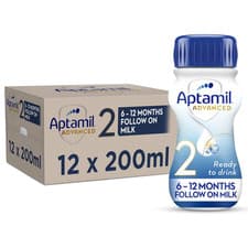 Image of 12 x 200ml Aptamil Advanced 2 Follow On Baby Milk Suitable For 6-12 Months