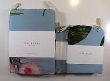 Image of TED BAKER NEW HAMPTON COTTON BEDDING DUVET COVER PILLOWCASES SET - SINGLE DOUBLE