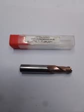 Image of 12mm - 2 Flute Carbide Ball Nose Slot Drill HRC55 TiSiN Coated Standard Length