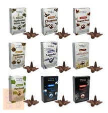 Image of STAMFORD BACKFLOW INCENSE DHOOP CONES *Fragrance Insence Cone Scent Aromatherapy