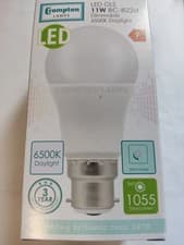 Image of CROMPTON GLS Thermal Plastic • Dimmable • 11W • 2700K • BC-B22d 10 pack
