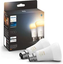Image of 2x Philips Hue White Ambiance Cool Warm B22 Smart Light Bulb Bluetooth (Twin)