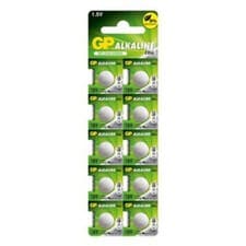 Image of 10x GP LR1130 AG10 189 Alkaline Button Cell Batteries 1.5V LR54 V10GA