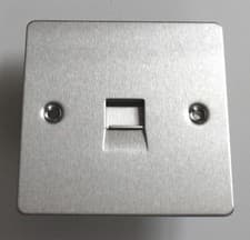 Image of Stainless Steel Telephone Master Socket - Flat Plate Screw Connection - Quality