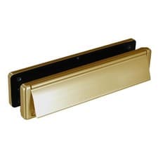 Image of L18653 - FAB & FIX Nu-Mail UPVC Letter Box 40-80 - 310mm Wide - Gold