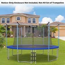 Image of Trampoline Safety Weather Resistant Trampoline Enclosure Net Kids Trampoline Net