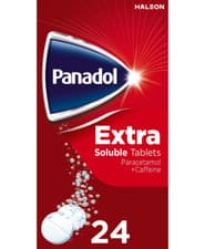 Image of Panadol Extra Soluble Tablets - 500mg/65mg - Caffeine - 24 Soluble Tablets