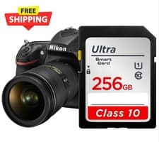 Image of Full Size Ultra SD Memory Card 32GB 64GB 128GB 256GB SDHC Class 10 For Cameras