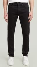 Image of New Men's Jeans G-Star 3301 Slim Stretch Black RRP £100 UK Stylish W32/L30