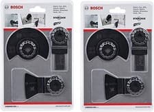 Image of 2x Bosch 2608662343 3 Piece Starlock Multi Tool Plunge Blade Set Wood Metal GOP