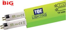 Image of Quality Upgraded T4 20W Fluorescent Tube Lamps 578Mm - 2 Pack of CFL Bulbs - G5