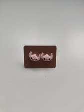 Image of Disney Lilo and Stitch Pink Angel Stud Earrings