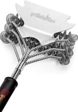 Image of 2x BBQ Brush Grill Cleaning Stainless Steel Wire Bristle Free Scraper