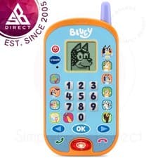Image of VTech Bluey Ring Ring Phone 6 Fun Activities to Play Educational Toy