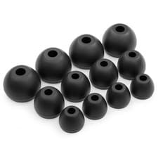 Image of 12 x Silicone EarBuds Ear Tips For Beats Flex, Tour 2.0 Earphones in Black