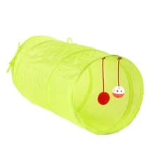 Image of Cat Tunnel Foldable Cat Tunnel Pet Supply Fluorescent Green Pet Supply