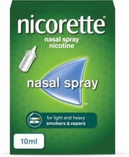 Image of Nicorette Nasal Spray 2x10ml 200 Sprays Stop Smoking Aid Fast Craving Relief