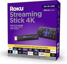 Image of Roku 3820EU Streaming Stick 4K HD/4K/HDR Streaming Media Player Black