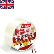Image of Clear Draft Isolation Sealing Tape 2" x 30yd - Easy, Residue-Free Application