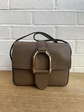 Image of Ralph Lauren Taupe / Brown Welington  Crossbody Bag New & Authenticity Card
