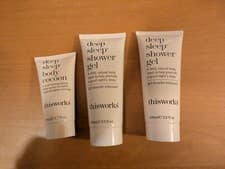 Image of THIS WORKS Deep Sleep Shower Gel 2 x 100ml and Body Cocoon 1 X 50ml.