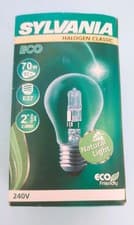 Image of GLS Halogen Bulb, Silvania brand, 2x , 240V 70W =92W (Repl. 100W), Clear ES/E27
