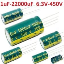 Image of 6.3V- 450V High Frequency Radial Aluminium Electrolytic Capacitors 1uF -22000uF