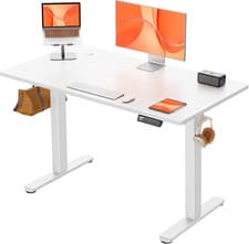 Image of Height Adjustable Electric Standing Desk 120x60cm with Smart Panel
