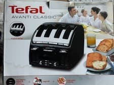 Image of Tefal Avanti Classic 4 Slice Toaster Black New Other Boxed