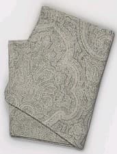 Image of Restoration Hardware Italian Cotton Gray Medallion Paisley King Pillowcase Sham