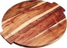 Image of Artesa, Lazy Susan Turntable Serving Platter, Acacia Wood, Large Rotating Food