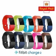 Image of Fitbit Charge 2 Strap Band Wristband Watch Replacement Silicone Watch Band