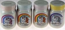 Image of Unicorn Rainbow Ceramic Money Box / Coin Bank
